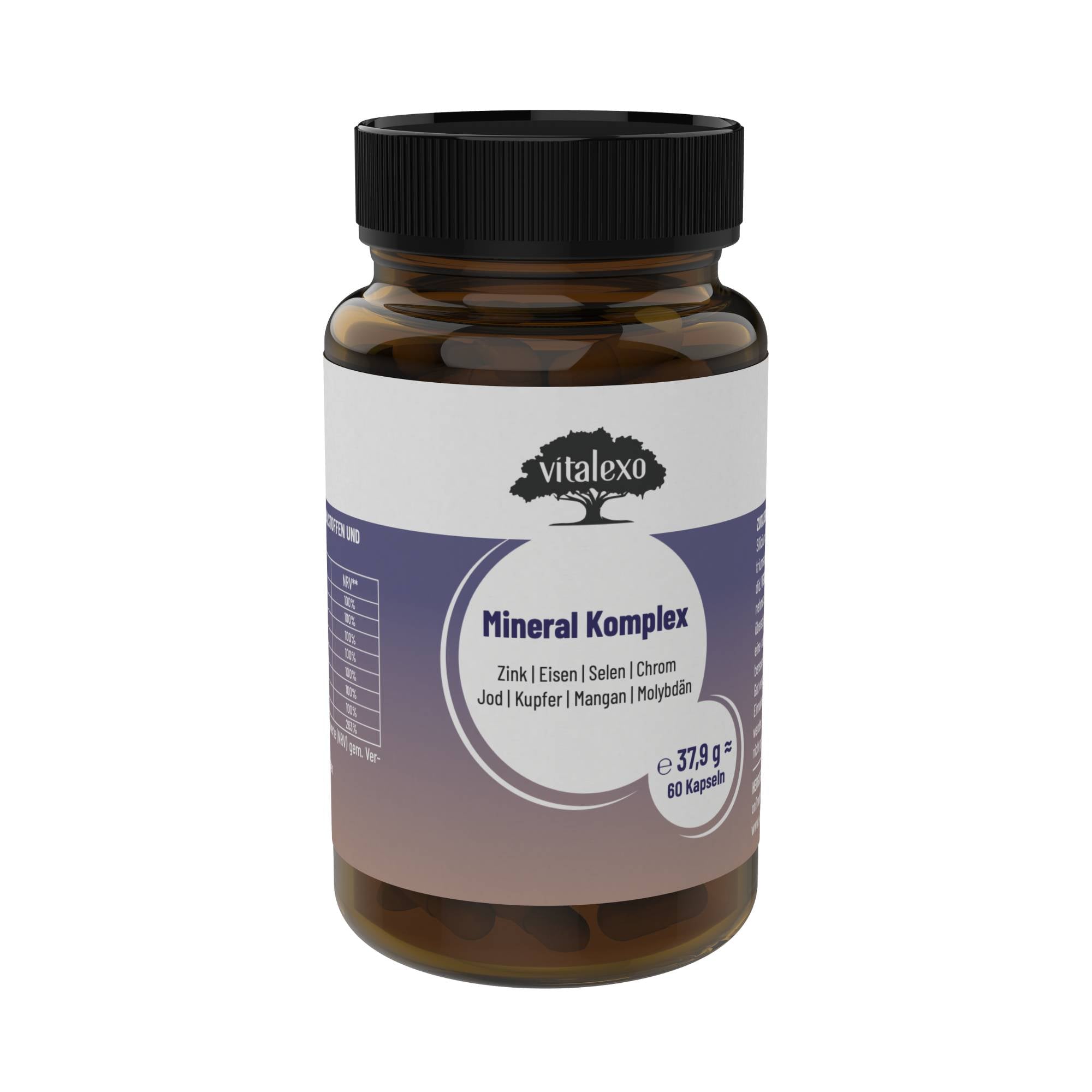 Mineral Komplex – Zink, Eisen, Selen, Chrom, Jod, Kupfer, Mangan, Molybdän