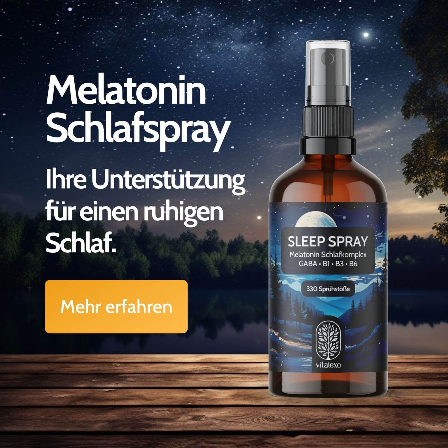 Melatonin Schlafspray Flasche