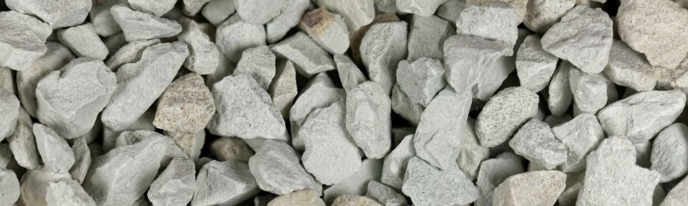 Haufen Zeolith Steine 