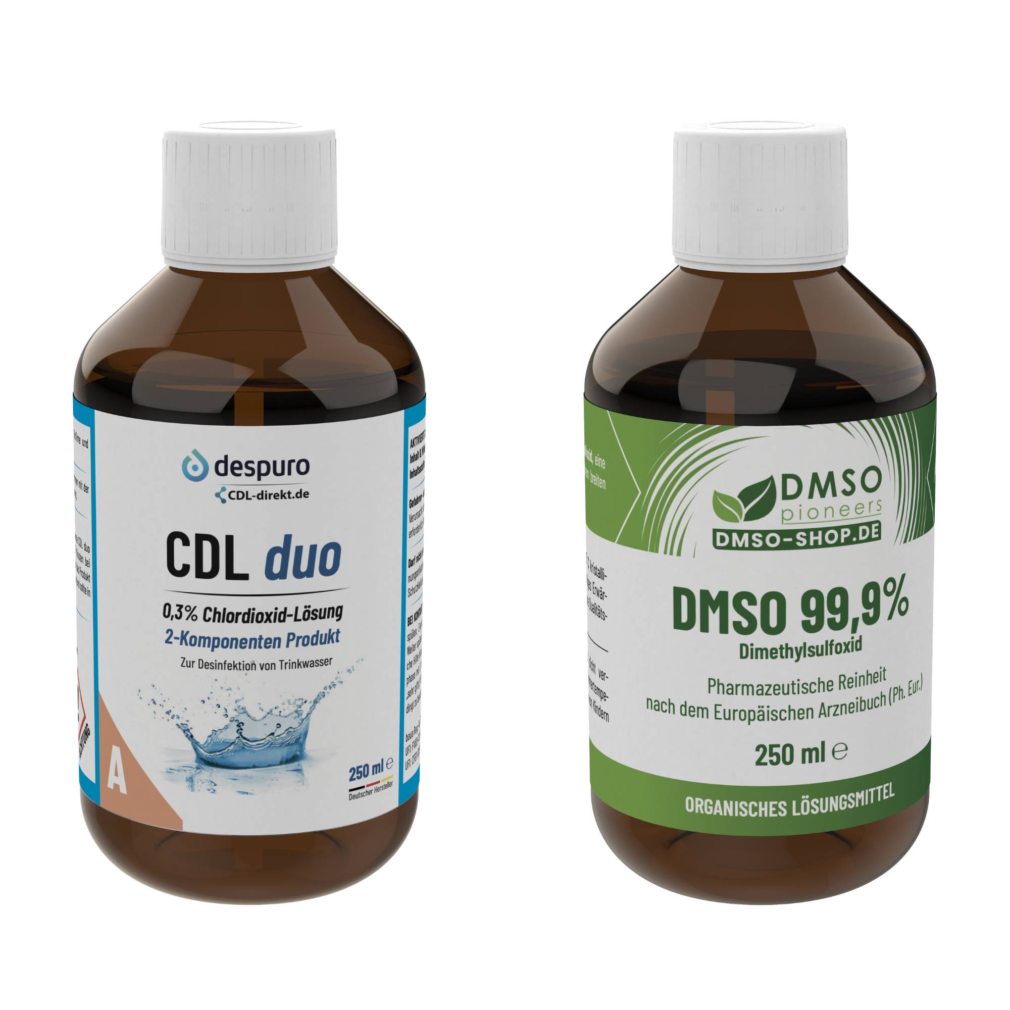 CDL duo und DMSO | 2 x 250 ml im Sparpaket | mit Pasteur Pipette